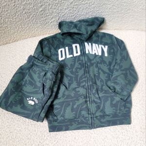 Old Navy Printed Fullzip Hooded Sweatsuit 5T